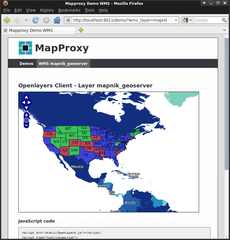 using mapproxy with arcmap